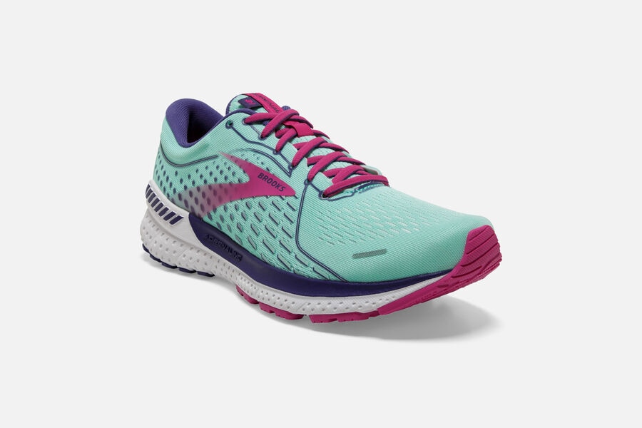 Brooks Adrenaline Gts 21 Road Loopschoenen Dames - Turquoise/Roze - 314792OJI